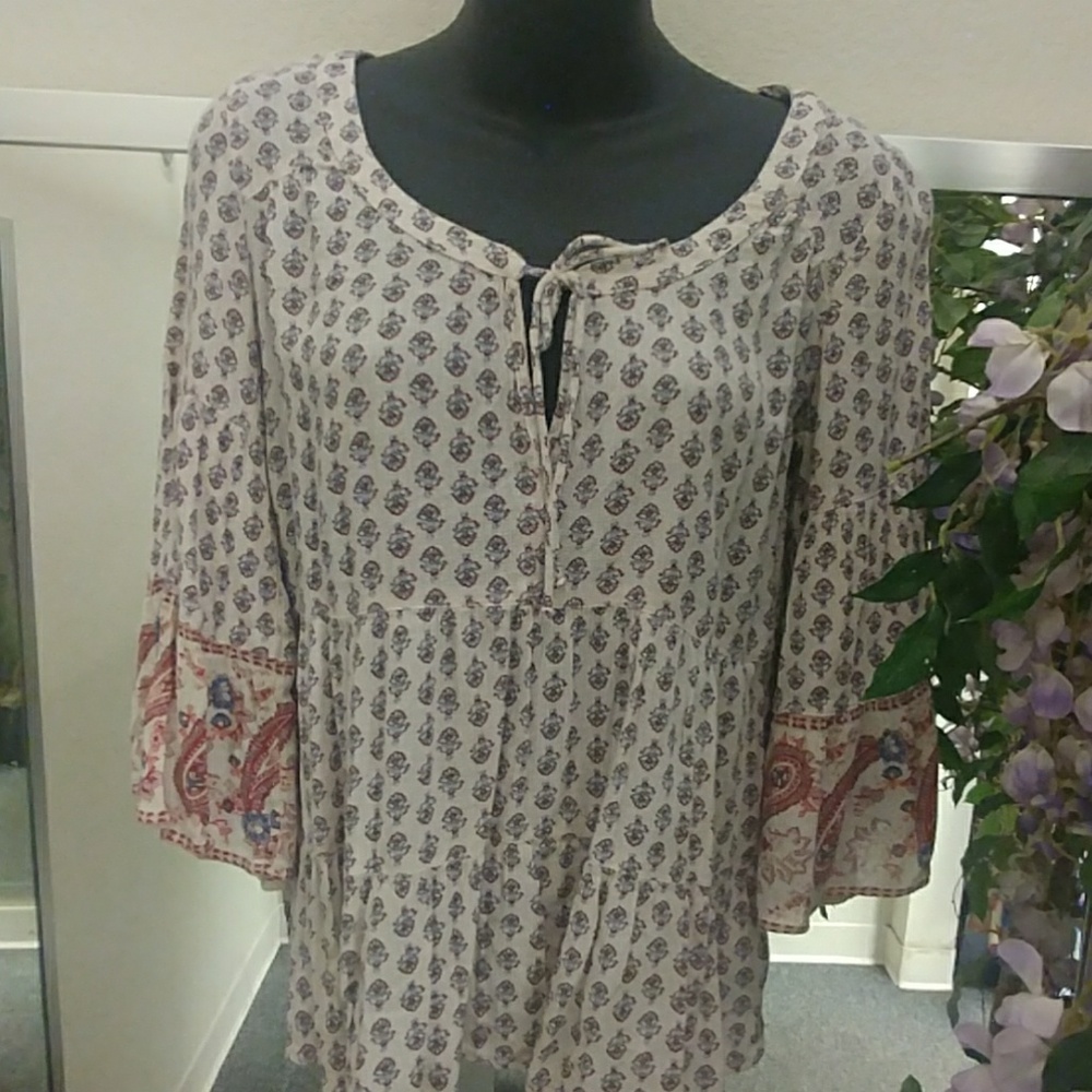 American Eagle Outfitters Boho Printed Top